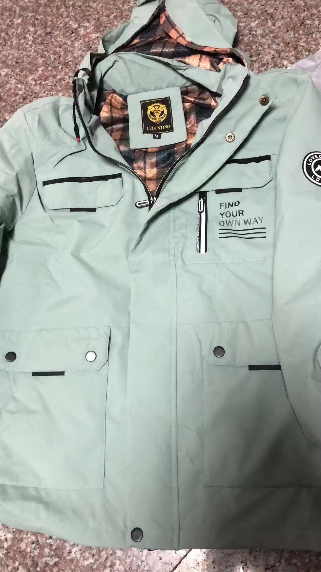 Men's Hooded Parka Jacket - Multi-Pocket Windproof Winter Coat